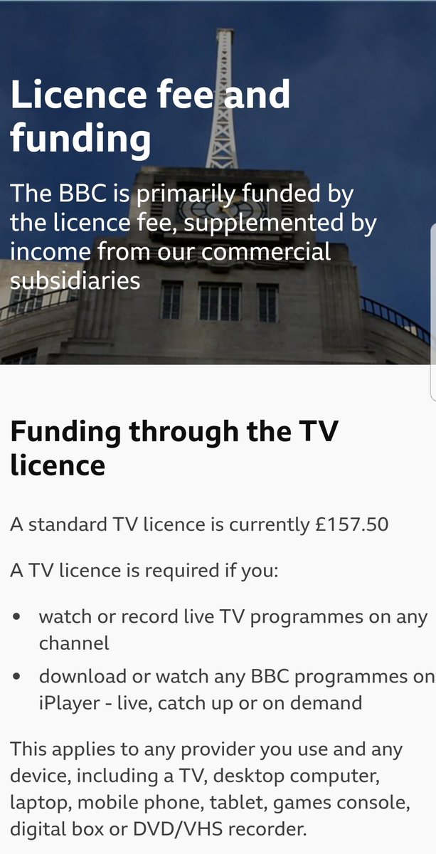 3."The BBC is primarily funded by the license fee" which equates roughly to the tune of almost £4Bn per year or £157.50 per person.Although Tom Werner, or his production company, Carsey-Werner lost their lawsuit it didn't stop the audacious attempt to access or recoup money.