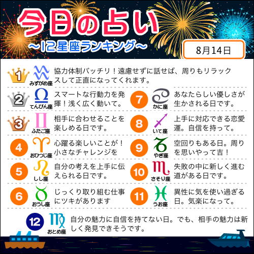 おう し 座 8 月