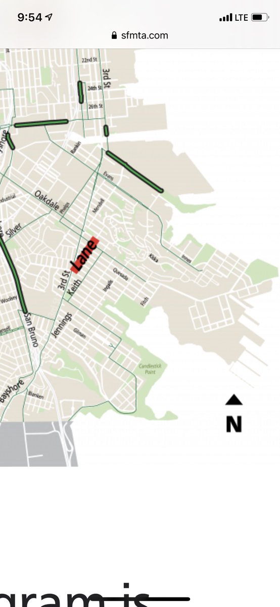 On the other side of town in Bayview Hunters Point, home to 35K people, 88% minority, predominantly black, and more children under 12 than any neighborhood in the city, there is one tiny Slow Street and one of their central playgrounds is a safe sleeping site. Kids are trapped3/