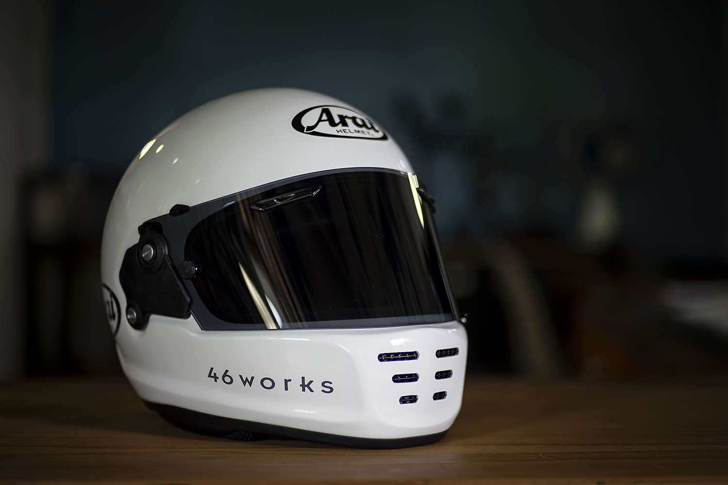 46works ナカジマシロウ Arai Rapide Neo クラシックバイクに似合う レースにも使える スネル規格 ヘルメット 我々はこれを待っていた 46works ナカジマシロウ Arai Rapide Neo クラシックバイクに似合う レースにも使える スネル規格 ヘルメット 我々はこれを待っていた