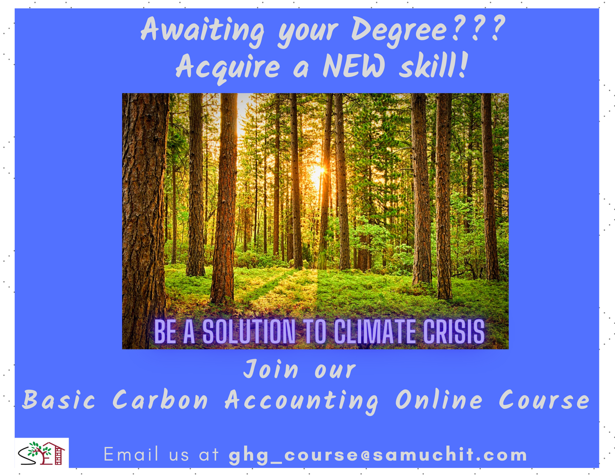 CitizensPune's tweet photo. #Unlocklockdown 
Are you a final year student in a college or a university and  waiting for your final results? Use this time to acquire a skill that will help you in a climate crisised world. #ClimateChange #GreenHouse #emissions #carbon #Accounting @PKarve_Samuchit https://t.co/yQHpF9vffn