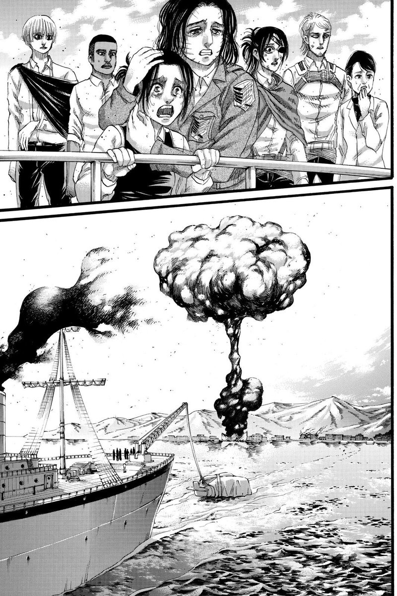 ladolcevolk's tweet photo. #AttackonTitan129
.
.
.
.
.
.
.
.
.
.
.
.

These two dying together was awesome. Shadis gets to be “special” and renowned as a hero in the future, finally paying back all the deaths he presided over as commander. And Magath makes up for everything he put the warrior kids through. https://t.co/d1poRMLQMX