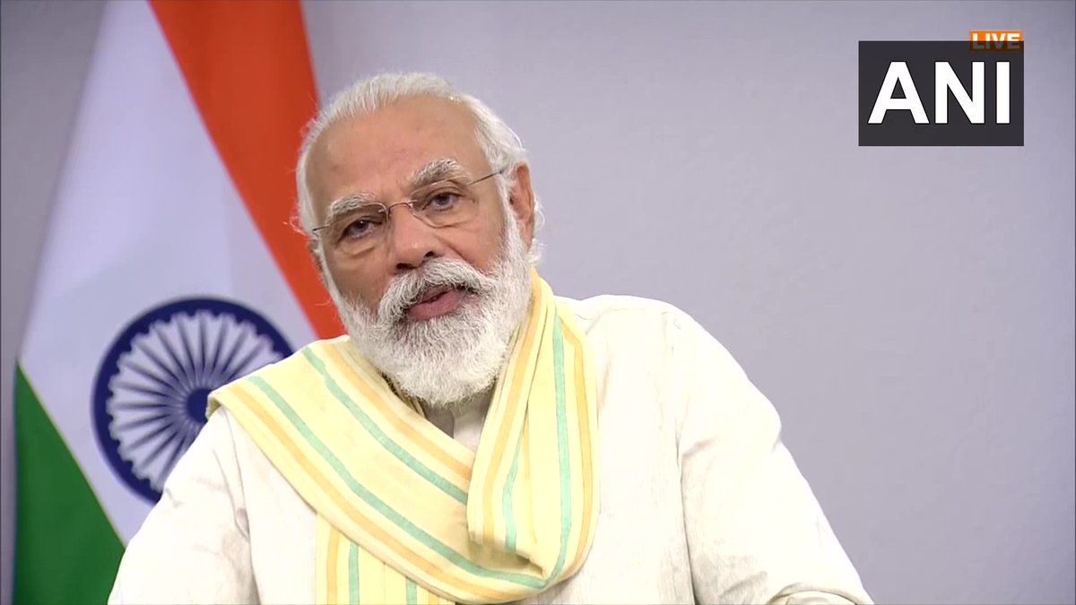 ANI's tweet photo. Some people always create confusion between knowledge &amp; skill. I say to them that you can read in books &amp; watch on internet how to ride a cycle, this is knowledge but it doesn't guarantee you will be able to ride a cycle. To actually ride a cycle, you need skill: PM Narendra Modi https://t.co/aHdpjwzDkB