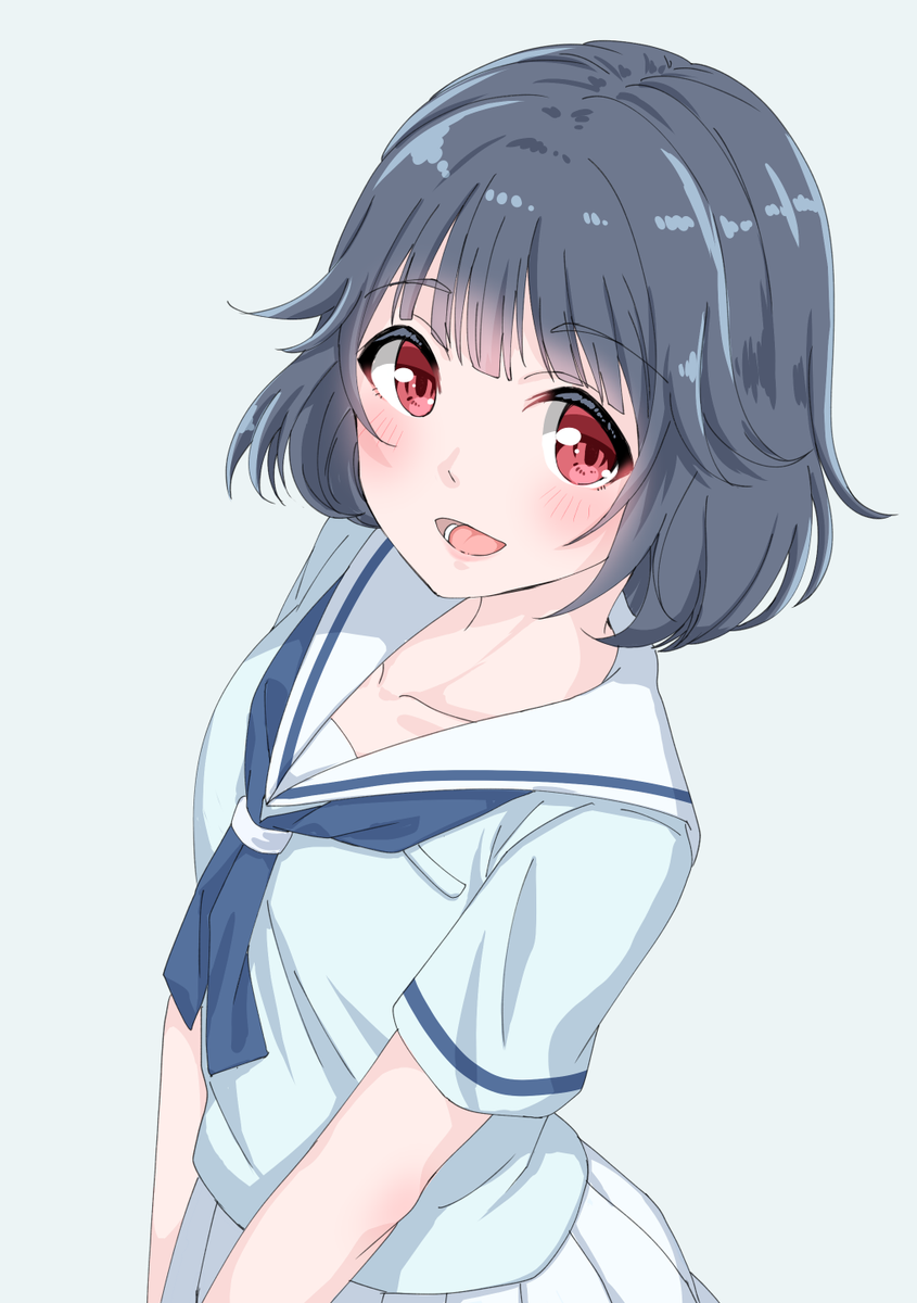 「バンドリの牛込りみちゃん練習してるんだけど似てるかな・・・難しいね～? 」|コバヤシ@skeb/MHR:SBのイラスト