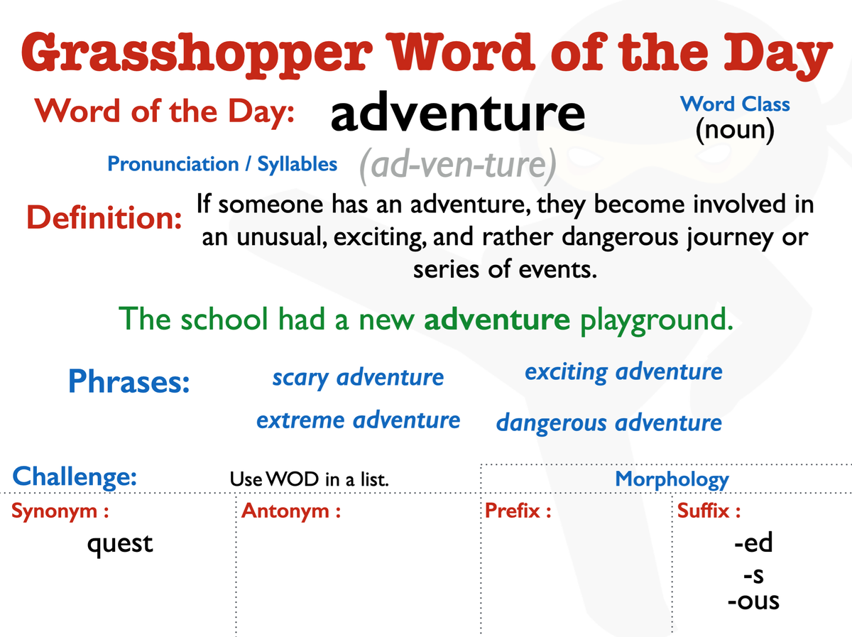 VocabularyNinja's tweet photo. Wednesday's Words of the Day! https://t.co/g6E9JNDZEm