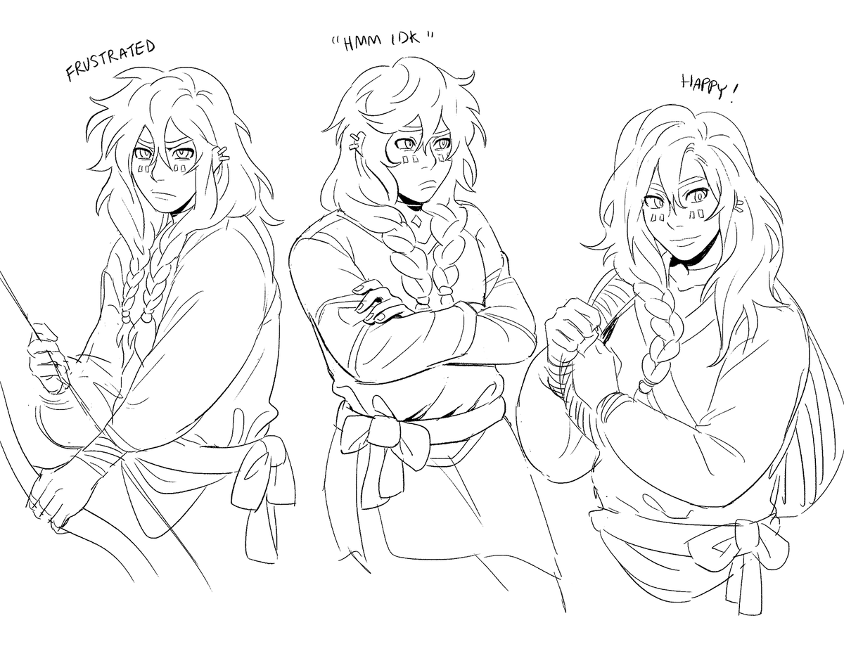 maaaaan i haven't drawn aao almost at all this year ;_; but here's a comparison of him vs him from a year ago?? i feel like i've improved more than i thought, but i rly need to work on drawing faces and poses more