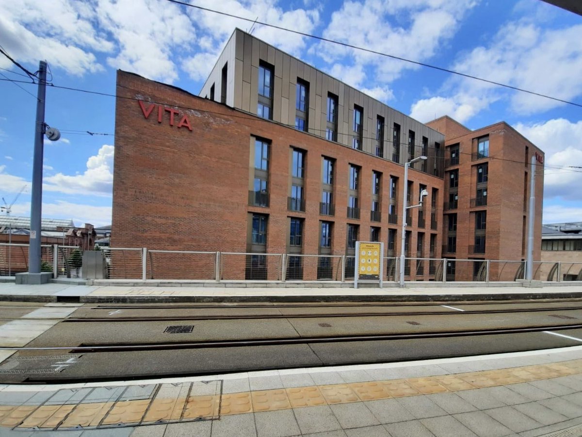 Sneak preview time! First photos from our Vita Student scheme in Nottingham, as the final scaffolding is removed. Watch this space for more images in the next few weeks as completion nears...