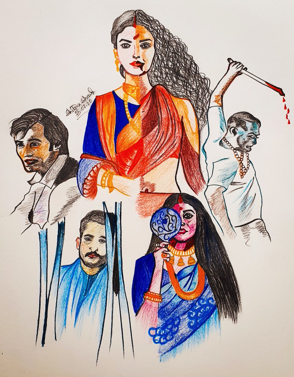 the_elepaint's tweet photo. "She is not a Demon..She is Goddess"
#chudail_nehi_devi_hai_woh ❤
#BulbbulNetflix #bulbbulreview
@NetflixIndia @paramspeak @tripti_dimri23 
@RahulBose1 @paoli_d @avinashtiw85 
@AnushkaSharma 
Though it is not perfect sketching but I tried my best..❤ https://t.co/E9tsYfU0hE