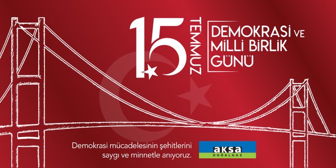 AksaOrduGiresun's tweet photo. 15 Temmuz Demokrasi ve Milli Birlik Günü’nün 4. yılında ülkemizin demokrasi mücadelesinin şehit ve gazilerini saygı ve minnetle anıyoruz. 🇹🇷

#15TemmuzZaferi
#demokrasininzaferi https://t.co/zbUW1nuXFg