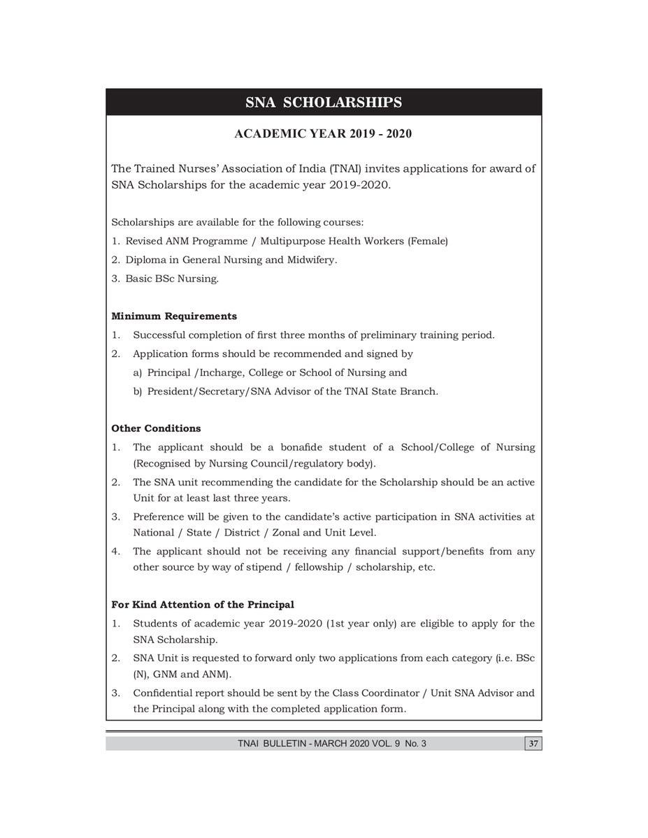 The Trained Nurses' Association of India (TNAI) tweet media