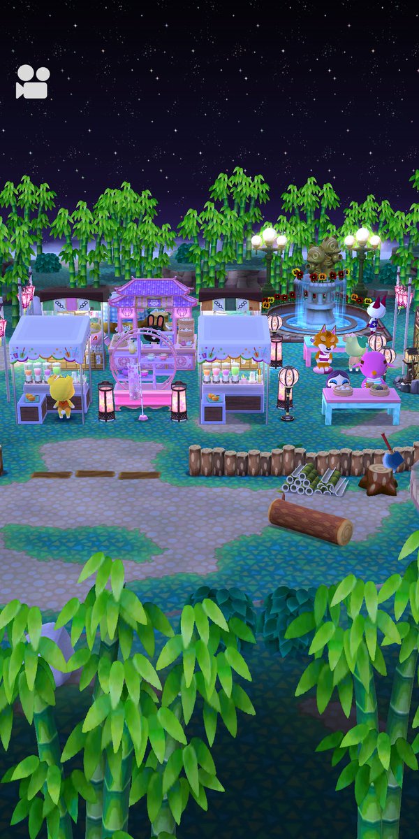 This next one is by jdao, whom I unfortunately don't know outside of ACPC unfortunately (unless I do, please tell me).Anyways, they've got a beautiful pink summer festival going on. I absolutely love how it's organized and the soft pink lights look beautiful in the night.