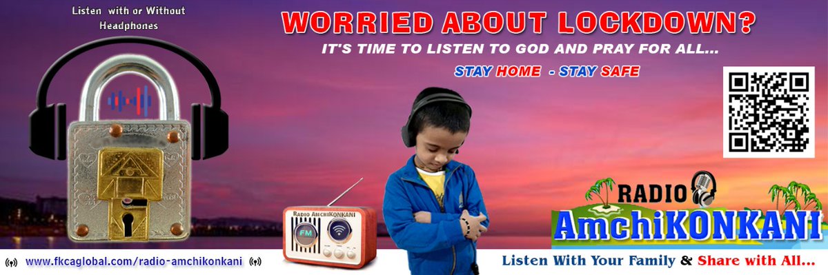 FKCAblr's tweet photo. Worried about LOCKDOWN..???
Radio AmchiKONKANI 📻🎙️ 
Stay Home Stay Safe - Listen With Your Family &amp; Share with All...
1. 
https://t.co/0r3FWc5JLx

2. https://t.co/Iueqkv1wKJ
_
#konkaniradio #radioamchikonkani 
#amchikonkani #mangaloreradio #onlineradio  #Goaradio  #KonkaniLove https://t.co/YSHZABlAAw