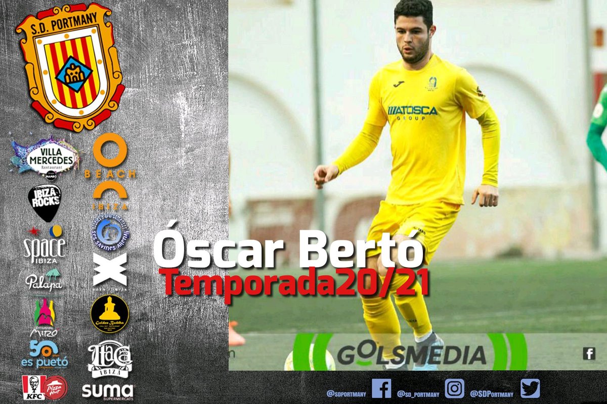 sdportmany's tweet photo. 📢OFICIAL|@oscarberto4 ficha por el Portmany. Poderoso, con buen trato de balón, seguridad en defensa y polivalencia. Pieza clave en sus anteriores equipos; la UE Gandia, la UD Castellonense y con el Silla CF en su 2º año como amateur. Bienvenido Bertó! 💪🏻🍀⚽ #sdportmany https://t.co/N9br8JUyne