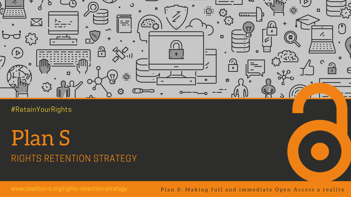 @cOAlitionS_OA announces the “Rights Retention Strategy” to safeguard researchers’ intellectual ownership rights and suppress unreasonable embargo periods 
#RetainYourRights #OpenAccess #Plan_S
🔸coalition-s.org/coalition-s-de…