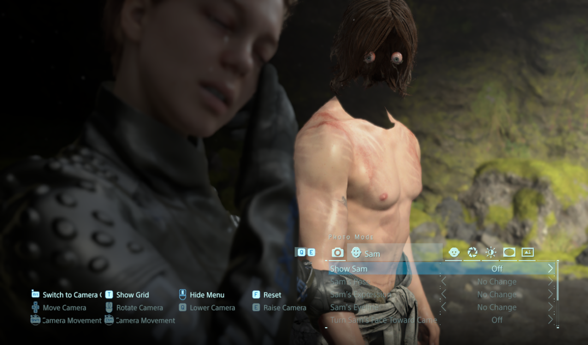 Okay, tampering continues. Restored most of the photo mode functionality during cutscenes, such as "Hide Sam".