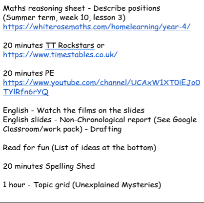 CarrJuniorYork's tweet photo. #CarrYear4 Good morning all you #carrstars you've made it to Wednesday of the final week of home learning! Looks like it may be a wet day outside. Hopefully today's activities should keep you busy! Enjoy! π§οΈππ§οΈβ
οΈ https://t.co/9ngdajVpOk