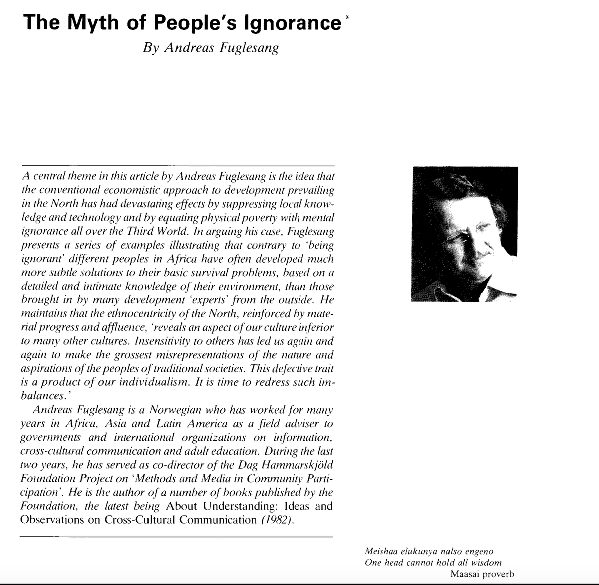 PS. H/T  @HenningMelber the article (not book) by Andreas Fugelsang on the story at the heart of this story is actually freely available through this link from  @DagHammarskjold:  http://www.daghammarskjold.se/wp-content/uploads/1984/08/84_1-2.pdf