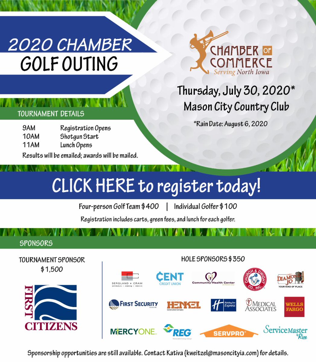 Register for the Chamber Golf Outing! conta.cc/3iGuyo0