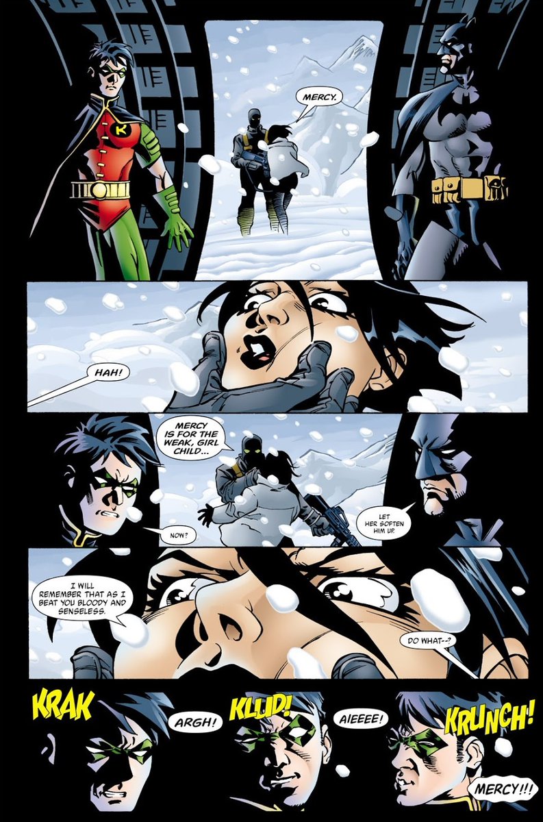 And we get a moment where probably somewhere Lady Shiva is smiling at the way her daughter is handling things here.