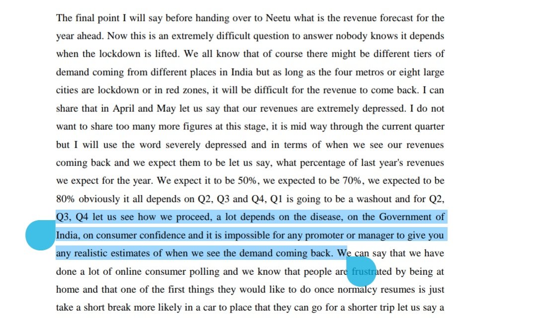 Revenue forecast – it depends on the disease, government. It is impossible for us to give any estimates.9/11