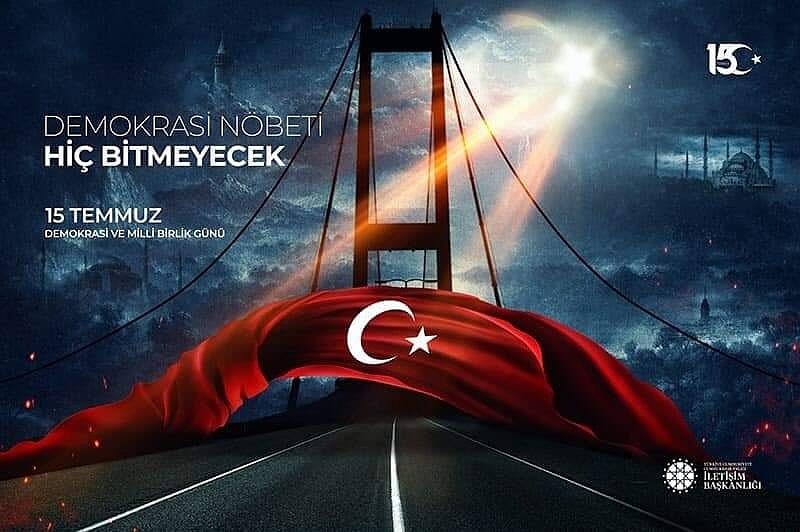 şehitler ölmez vatan bölünmez aziz şehitlerimizi milletçe anıyoruz