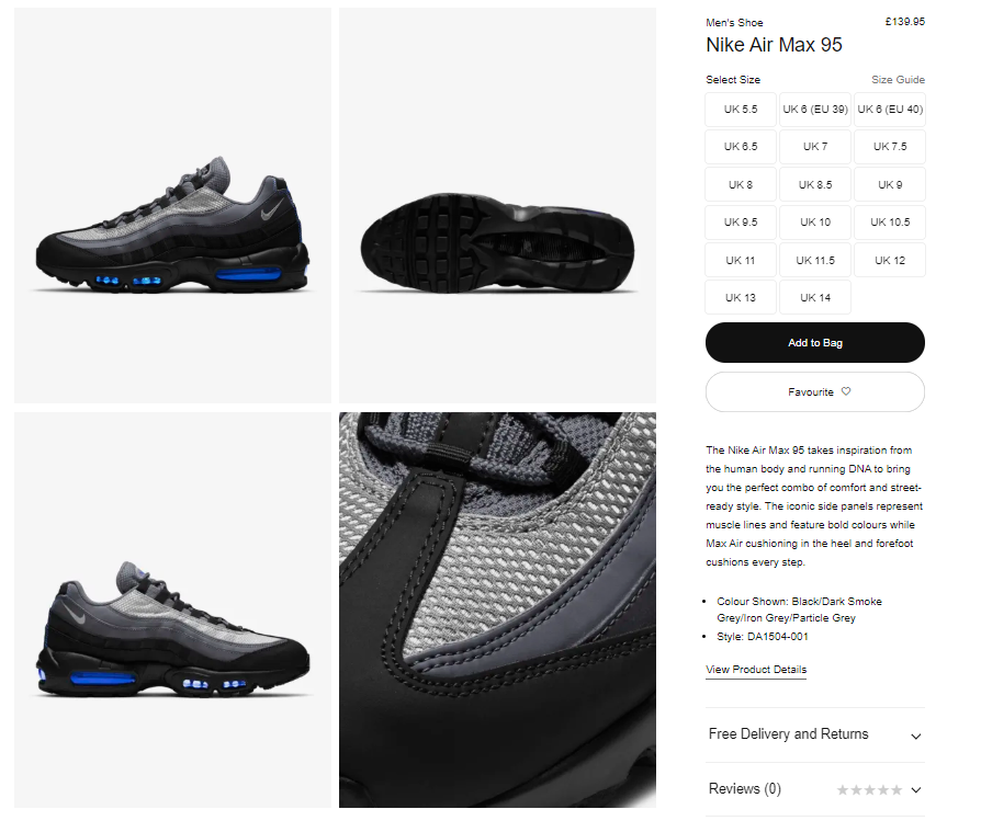 particle grey air max 95