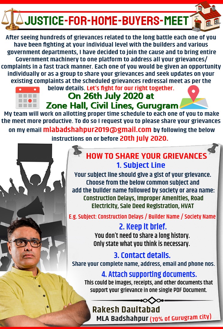 rakeshdaultabad's tweet photo. Below is the announcement you all have been waiting for. I will fight for your homes #TillMyLastBreath
#JusticeforHomeBuyers
@mlkhattar @BhupinderSHooda
@anilvijminister @PMOIndia @HardeepSPuri https://t.co/9IugtUFwPb