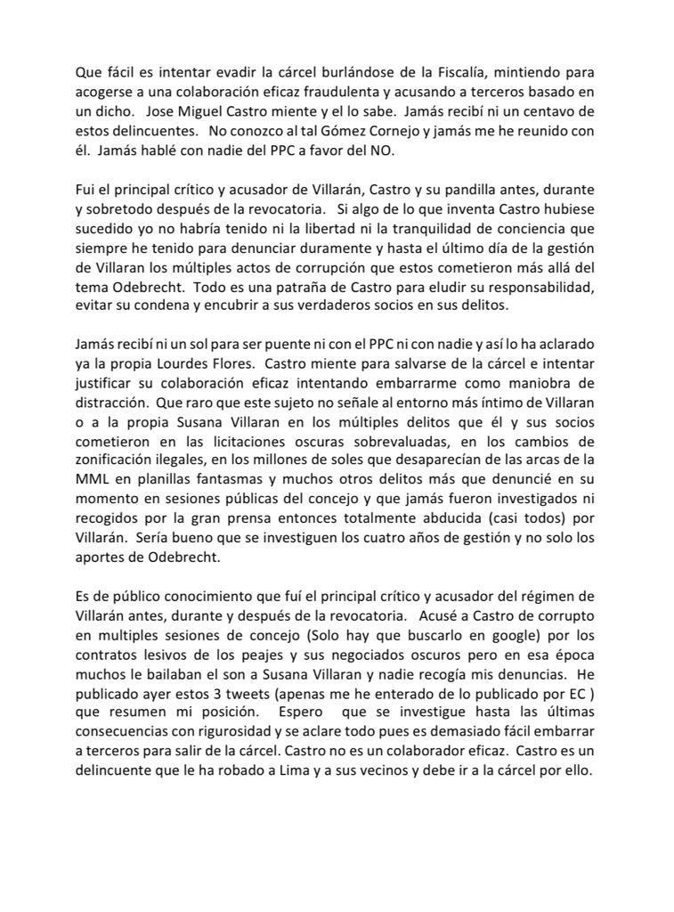 jaimesalinas80's tweet photo. Que fácil es intentar evadir la cárcel burlándose de la Fiscalía, mintiendo para acogerse a una colaboración eficaz fraudulenta y acusando a terceros sin sustento.  Jose Miguel Castro miente y el lo sabe : https://t.co/H44JWOJ6bq https://t.co/7A7niUcria