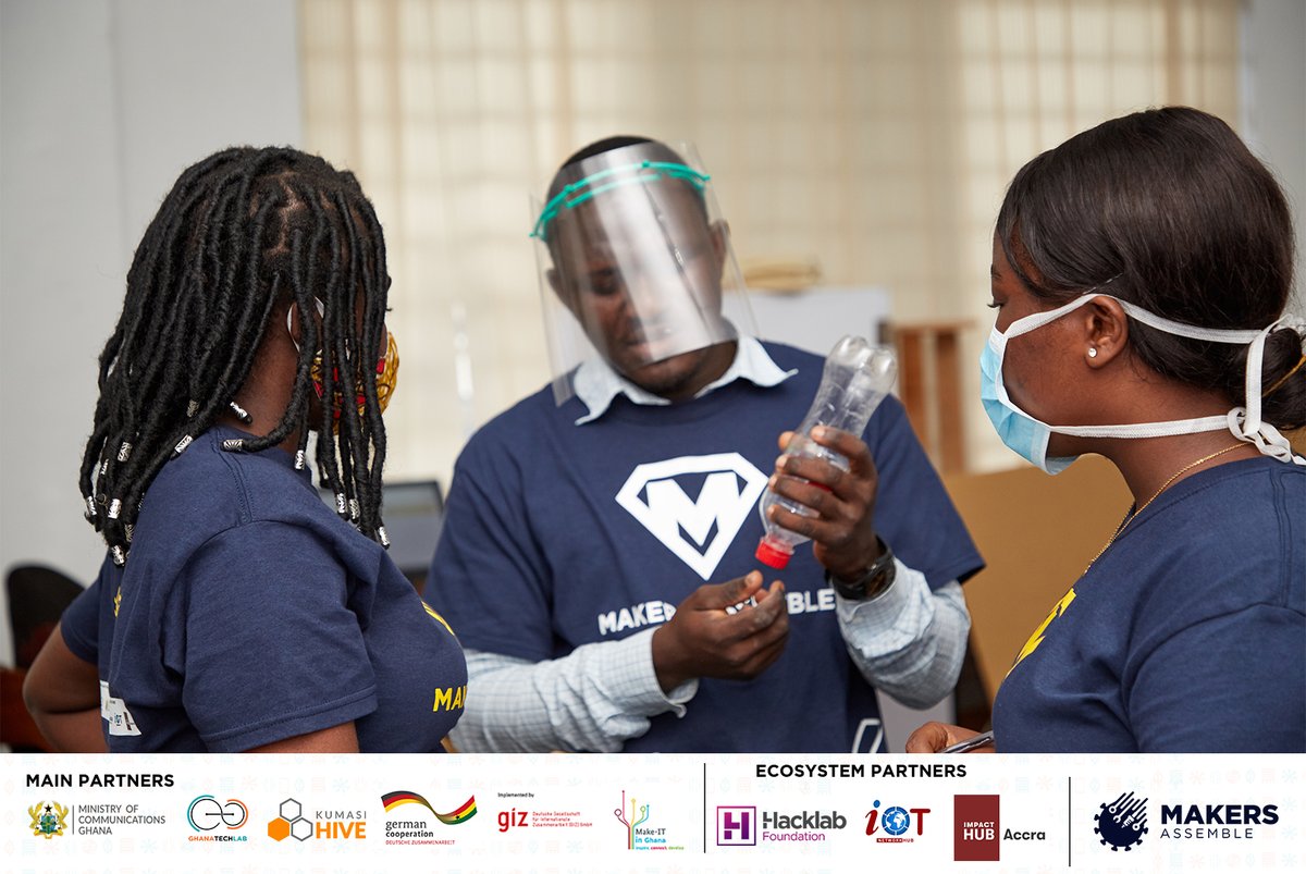 GhanaTechLab's tweet photo. The one week Makers Assemble Bootcamp is coming to an end.
The #Makers are wrapping up with their projects and finalizing the implementation plan and budget for building in large capacities for distribution. https://t.co/itKJomFO99