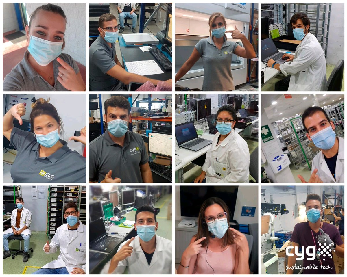 Así de bien se ve el equipo de @CyGitsolutions con sus mascarillas 😷 #YoMeCuidoYoteCuido #LaMejorVacunaEresTú #RSC