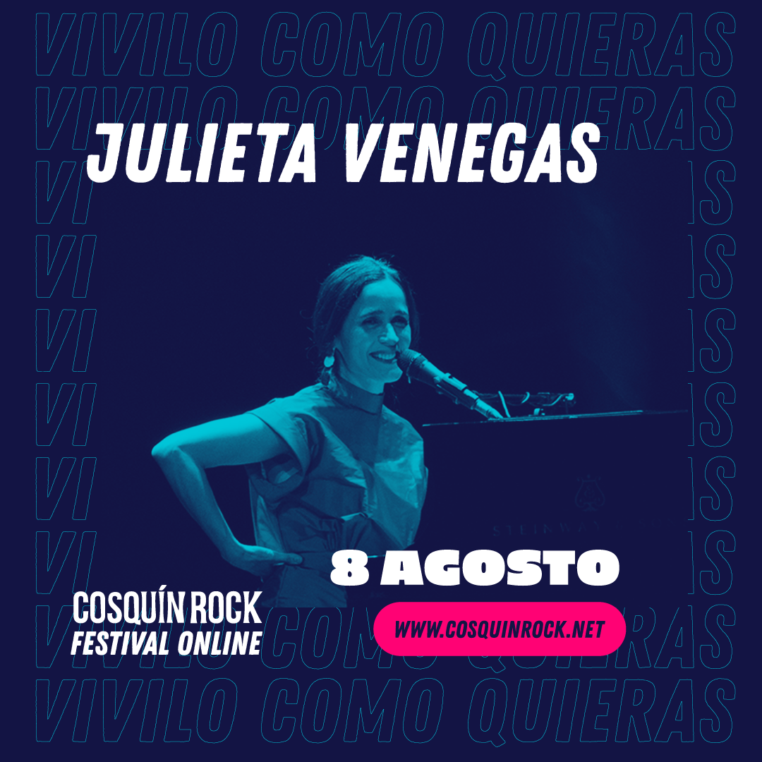¡Confirmado! @julietavenegasp será parte de Cosquín Rockk Online
👉 8 de agosto vía cosquinrock.net
.
➕ info y tickets en cosquinrock.net
#CROnline