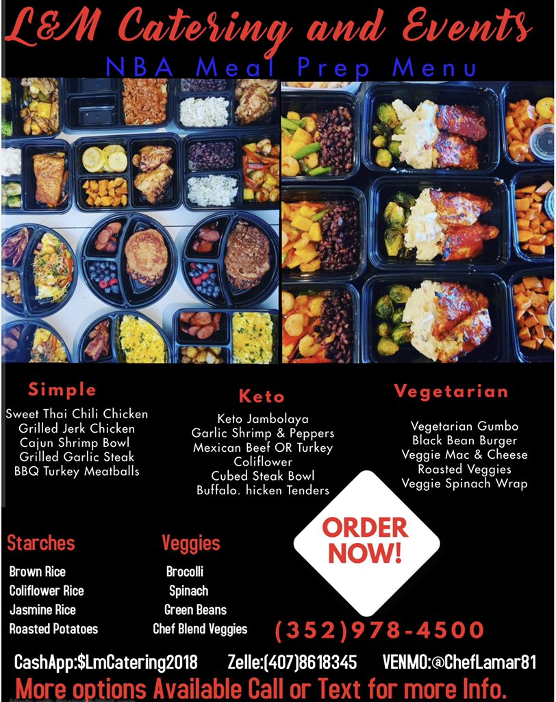 Lmcatering20181's tweet photo. @NBABubbleLife @NBAonTNT Orlando Bubble Chef Approved: Takings Orders Now https://t.co/UpT7EIBYni