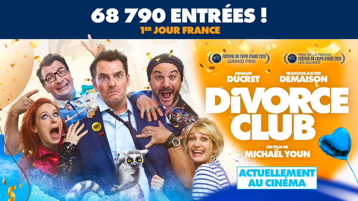 68 790 spectateurs ont déjà rejoint le club 🔥🔥 #DivorceClub, le nouveau film de @MichaelYoun est en ce moment au cinéma : divorceclub-lefilm.fr