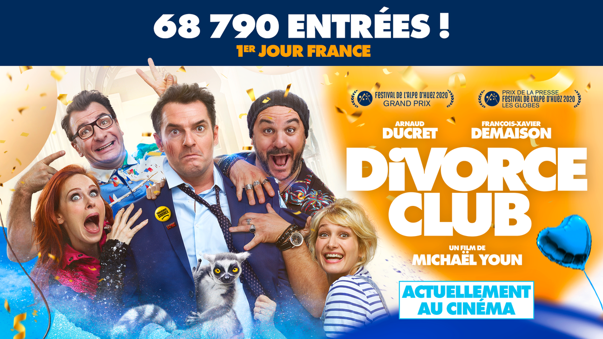68 790 spectateurs ont déjà rejoint le club 🔥🔥
#DivorceClub, le nouveau film de <a href="/MichaelYoun/">Michael Youn</a> est en ce moment au cinéma : divorceclub-lefilm.fr