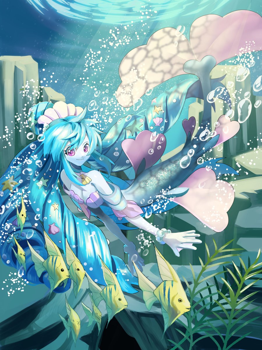 死骸美 呪々ｲﾗｽﾄﾚｰﾀｰ兼vtuber On Twitter 納涼人魚イラスト厳選