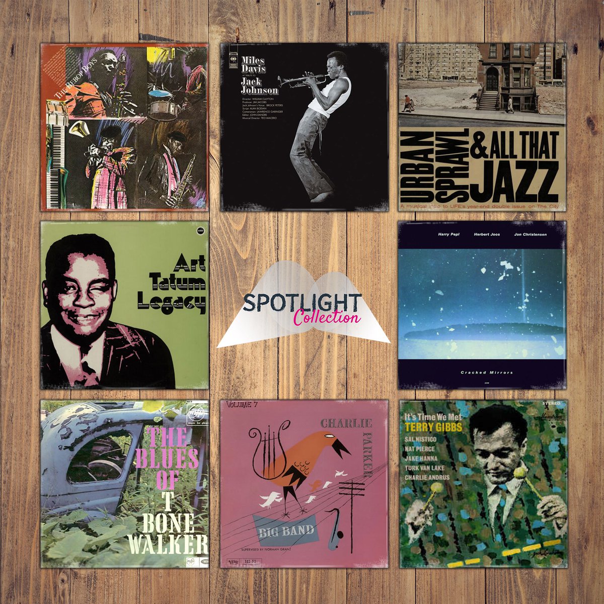 Spotlight on our outstanding Jazz collection. Available now! 🎺🎷🥁🎶⚡️

#milesdavis #jackjohnson #thebebopboys #jazz #jazzbass #jazzmusic #jazzdance #spotlight #collection #music #urbansprawl #allthatjazz #arttatum #legacy #crackedmirrors #theblues <a href="/epalace_records/">ElectricPalaceRecords</a>