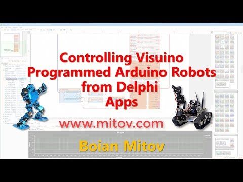 BarnstenFR's tweet photo. Regardez cette vidéo et découvrez comment contrôler les robots Visuino programmés Arduino à partir des applications #Delphi via USB Serial, WiFi, ou Bluetooth. https://t.co/AT5ZM9Inio https://t.co/d86r2IyvKy