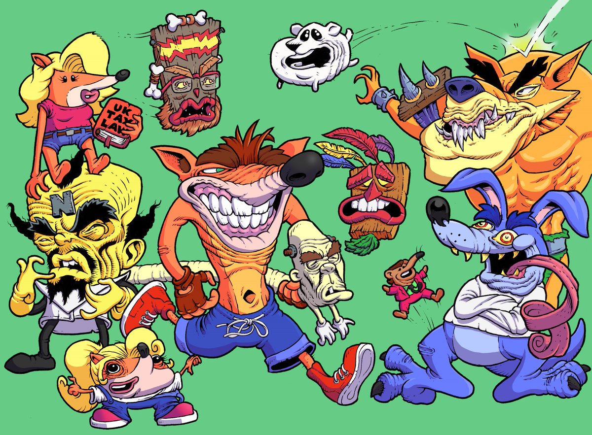 CSpurling's tweet photo. Hi #PortfolioDay and #under10kgang 👋, I'm an amateur illustrator who mostly makes brightly coloured cartoon and sci-fi comic art. 👽🤖

🖌️https://t.co/AgMFgfsIU1
🖌️https://t.co/mOrWfEtrk6 https://t.co/p2Xdt3l1fm