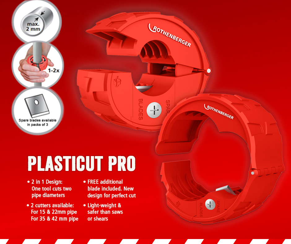 RothenbergerUk's tweet photo. To celebrate the release of our NEW 2-in-1 plastic pipe cutter PLASTICUT PRO we're giving 10 away! #WinItWednesday

• 1 tool cuts 2 pipe sizes
• New blade design
• FREE BLADE with every cutter

To win* FOLLOW, LIKE, TAG + Retweet for bonus entry! https://t.co/ke4pOzYAE1