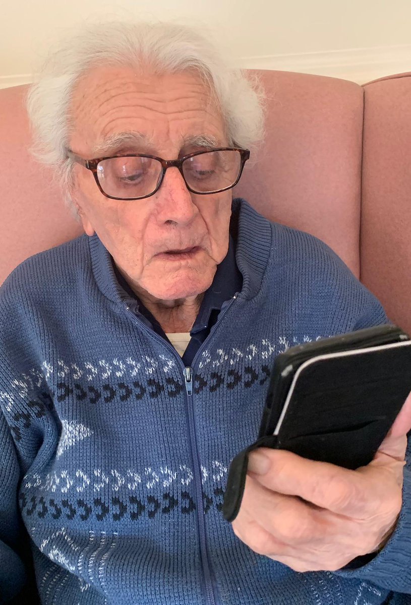 KaraHealthcare's tweet photo. Pat enjoyed keeping in touch with his grandson via Facetime.  If you are still unable to visit and would like a video call, please contact the home and we will happily arrange this for you.
#FriarnHouse #Facetime #Skype #StayInTouch https://t.co/Xjahu6YYlE