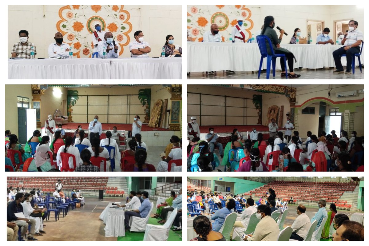 GVMC_VISAKHA's tweet photo. GVMC conducted training session on contact tracing, line listing and enhanced surveillance to VRO's, ANM's, Mahila Police and Welfare Secretaries in all zones. https://t.co/3eU3kPZbNF