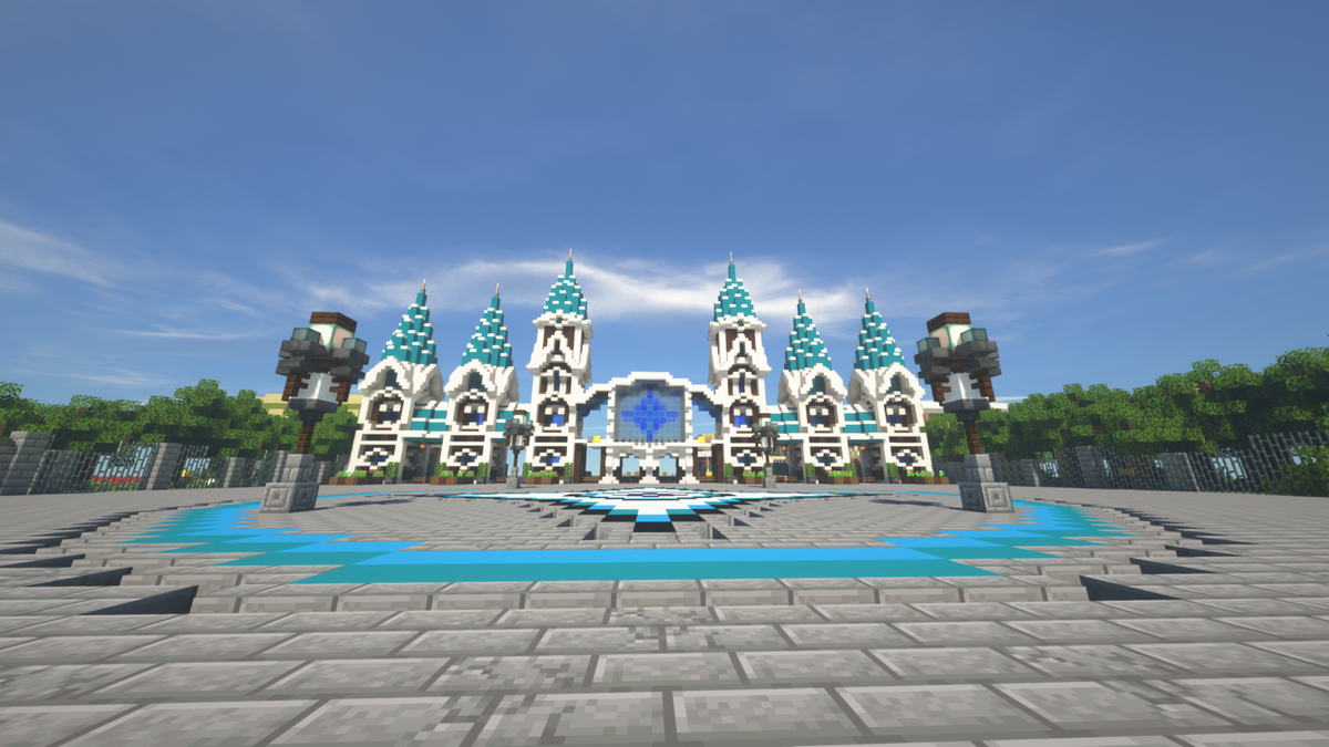 MagicValley_MC's tweet image. Hoi allemaal! Zoals jullie zien zijn wij druk bezig met een nieuwe map! Hier wat screenshots van de nieuwe Spawn area en ingang.