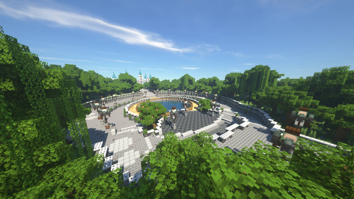 MagicValley_MC's tweet image. Hoi allemaal! Zoals jullie zien zijn wij druk bezig met een nieuwe map! Hier wat screenshots van de nieuwe Spawn area en ingang.