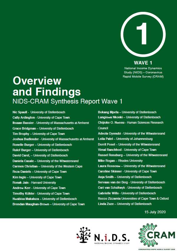If you missed the launch of the  @NIDS_CRAM Wave 1 findings then this is my summary....a thread! All findings from this synthesis report:  https://cramsurvey.org/wp-content/uploads/2020/07/Spaull-et-al.-NIDS-CRAM-Wave-1-Synthesis-Report-Overview-and-Findings-1.pdf ...1/n