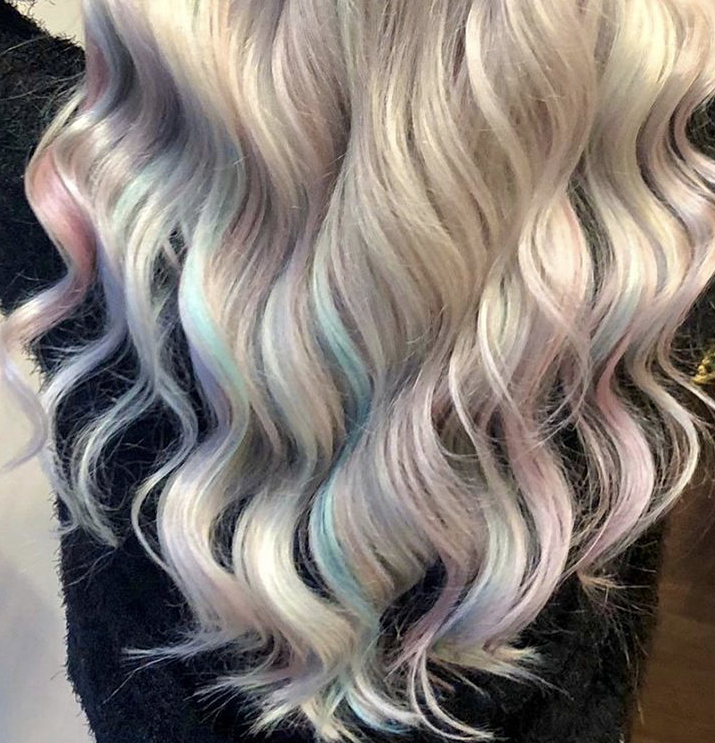 AdvProSalon's tweet photo. We believe in magic and this gorgeous unicorn colour was created using our ColourCode Pastels range. There's seven shades to choose for - perfect for adding a splash of  colour to blonde hair this summer! https://t.co/TwPpxcc0lk