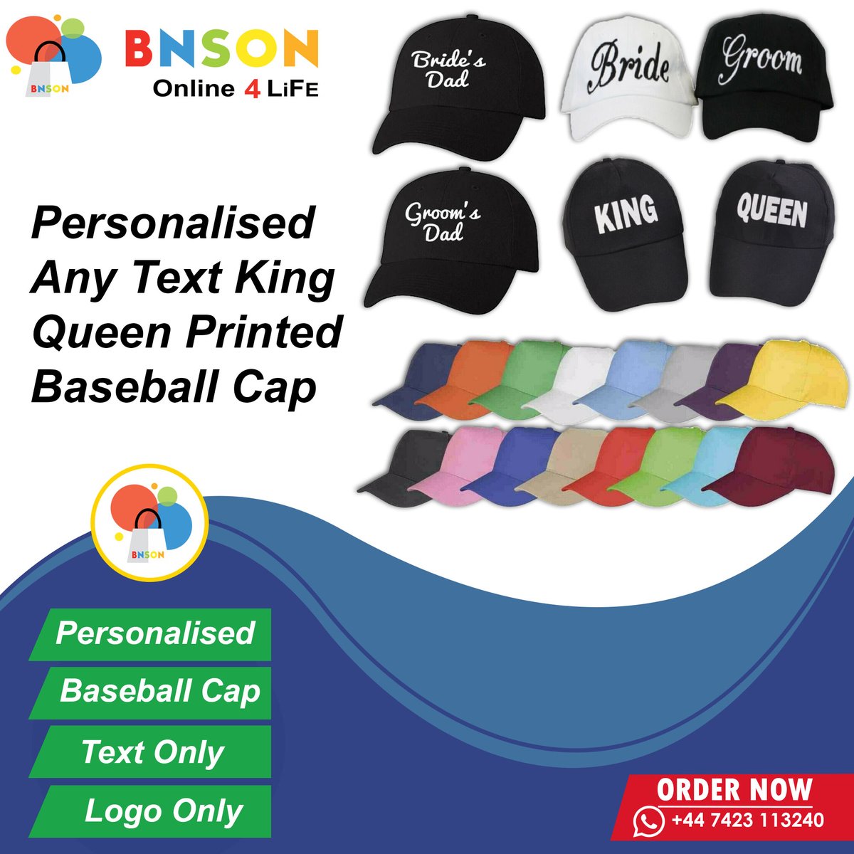 BnsonUK's tweet photo. https://t.co/UMFcPrgCmx
Personalised Any Text King Queen Printed Baseball Cap
#baseballcaps #caps #snapback #PersonalisedCap #baseballlife #topipremium #baseballfan #topisnapback #cap https://t.co/DAPlyoStLL