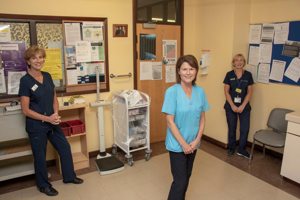 HSE_West_NWest's tweet image. The Fracture Clinic team at #MUH, Patricia, Melanie and Mary providing virtual clinics during #COVID19. 70% of outpatient consultations at #MUH were held remotely during #COVID19.