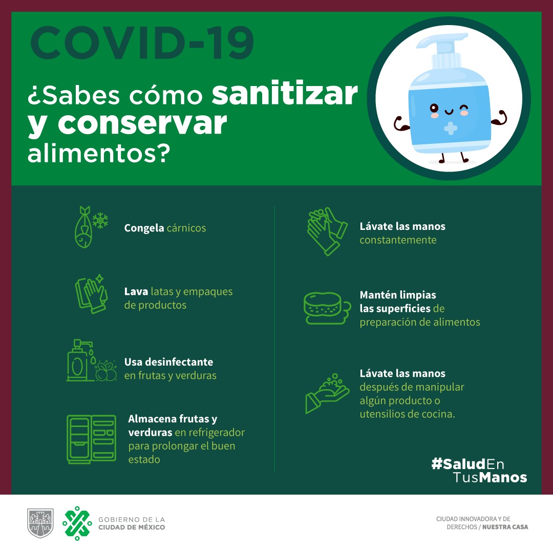 C5_CDMX's tweet photo. Conoce cómo sanitizar y conservar los alimentos 🍎🥒🚰🧼✅
Evita las compras de pánico, haz una planeación adecuada.
👇🏻

#ProtégeteYProtegeALosDemás
#SigamosSiendoResponsables https://t.co/9BSdnwaVgv