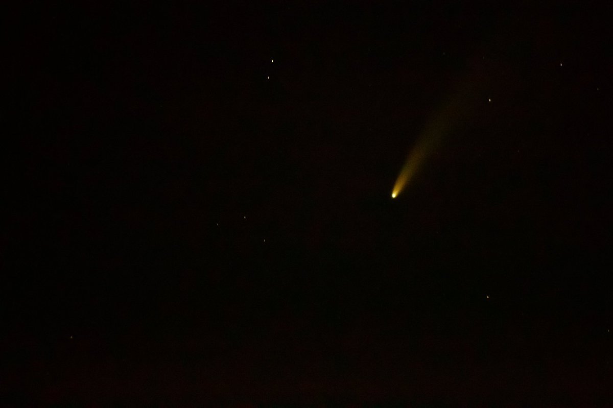 Beautiful view of Neowise last night.