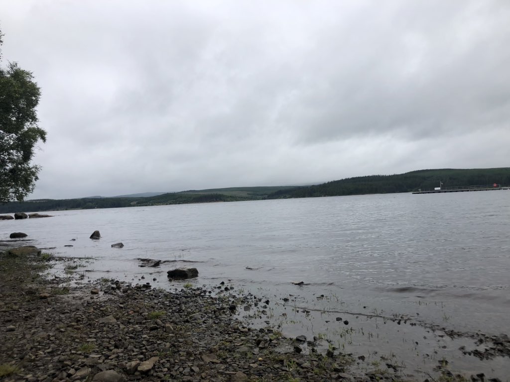 Lunch at the Scottish Border with this view today!! 👌🏻